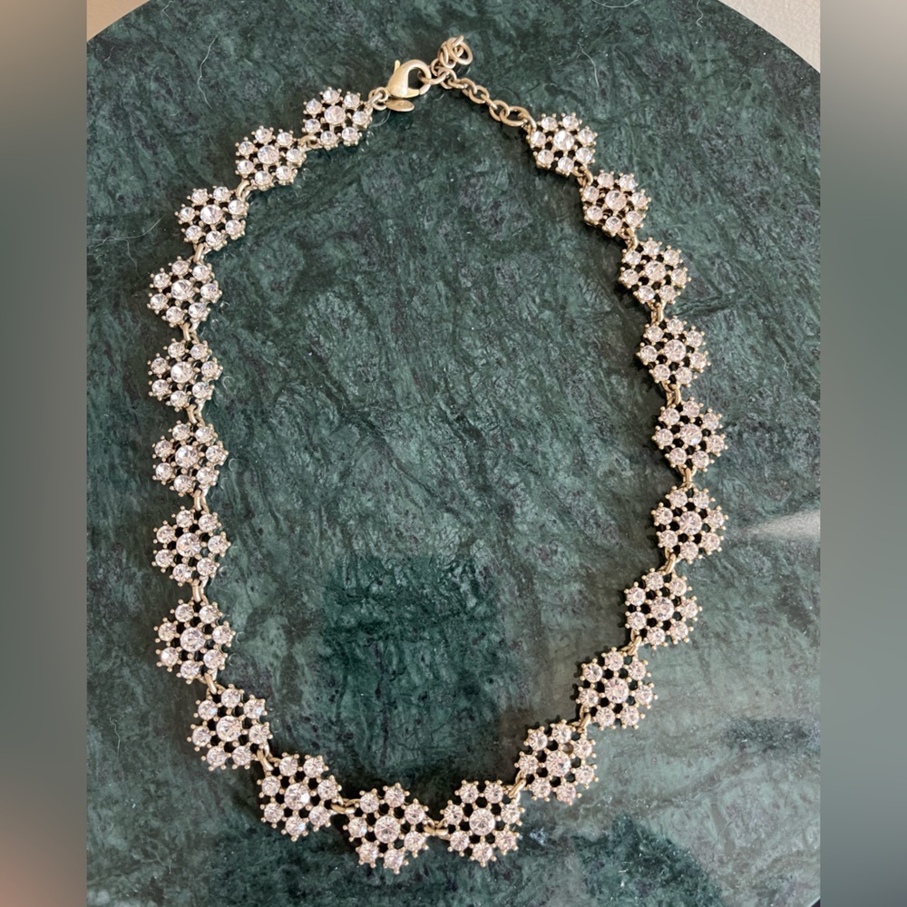 J. Crew snowflake-like design necklace - Picture 2 of 7